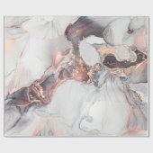 Luxe abstracte schilderkunst in alcoholinkt cadeaupapier (Vlak)