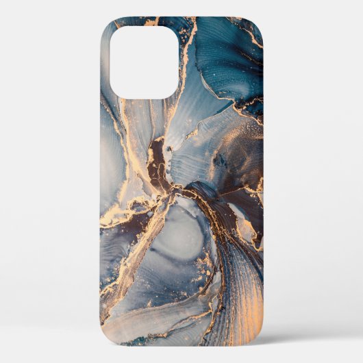 Luxe abstracte schilderkunst in alcoholinkt Case-Mate iPhone case (Achterkant)