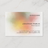 Luxe Abstracte, stijlvolle, luxe art Premium Linen Visitekaartje (Achterkant)