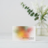 Luxe Abstracte, stijlvolle, luxe art Premium Linen Visitekaartje (Staand voorkant)
