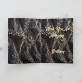 Luxe Abstracte Verjaardagskaart Kaart (Binnen)