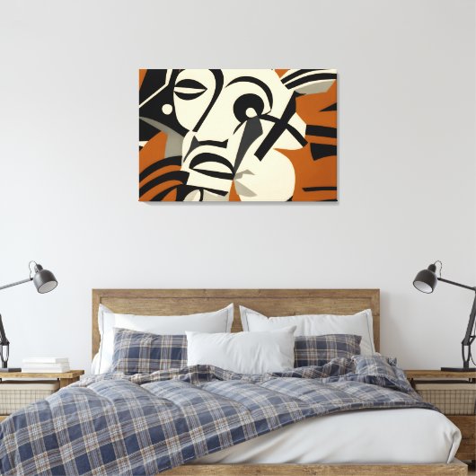 Luxe Abstracte Wall Art Canvas (Insitu (Slaapkamer))
