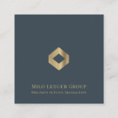 Luxe Accounting Tax Consulting Aangepaste Logo Vierkante Visitekaartje (Voorkant)