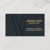 Luxe achtergrond | Monogram Visitekaartje (Achterkant)