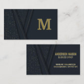 Luxe achtergrond | Monogram Visitekaartje (Voorkant / Achterkant)