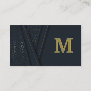 Luxe achtergrond Monogram Visitekaartje