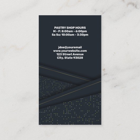 Luxe achtergrond | Schijfpictogram Visitekaartje (Achterkant)