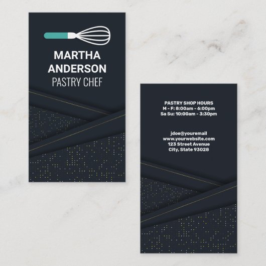 Luxe achtergrond | Schijfpictogram Visitekaartje (Voorkant / Achterkant)