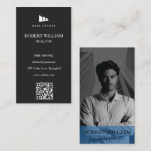 Luxe adviseur voor onroerend goed Verticale QR-cod