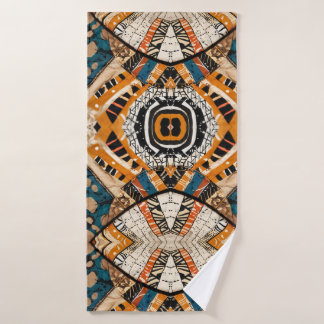 Luxe Afrikaans Caribisch erfgoed Multicolor Badhanddoek