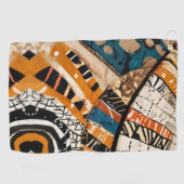 Luxe Afrikaans Caribisch erfgoed Multicolor Golfhanddoek (Horizontaal)