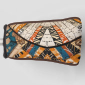 Luxe Afrikaans Caribisch erfgoed Multicolor Golfheadcover (Voorkant)