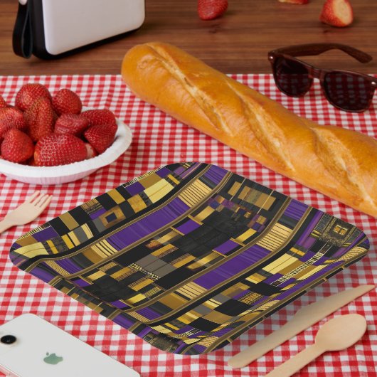 Luxe Afrikaans Caribisch erfgoed Multicolor Papieren Bordje (Picknick)