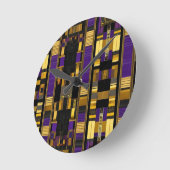 Luxe Afrikaans Caribisch erfgoed Multicolor Ronde Klok (Hoek)