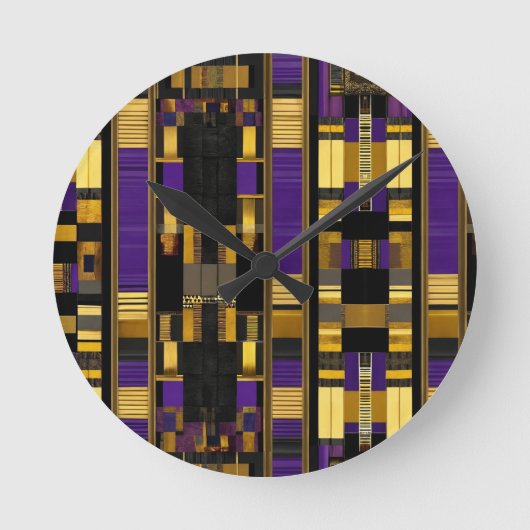 Luxe Afrikaans Caribisch erfgoed Multicolor Ronde Klok (Voorkant)