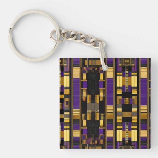 Luxe Afrikaans Caribisch erfgoed Multicolor Sleutelhanger (voorkant)