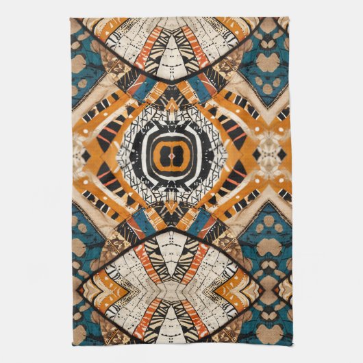 Luxe Afrikaans-Caribisch erfgoed Theedoek (Verticaal)