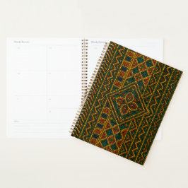Luxe Afrikaanse Agenda Planner Gebeaded Kente