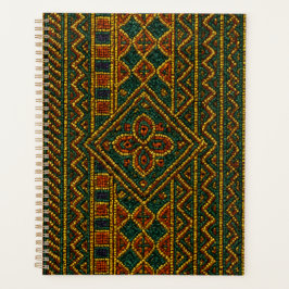 Luxe Afrikaanse Agenda Planner Gebeaded Kente 
