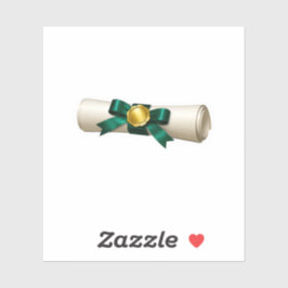 Luxe afstudeerdiploma-rolsticker Elegant A Sticker