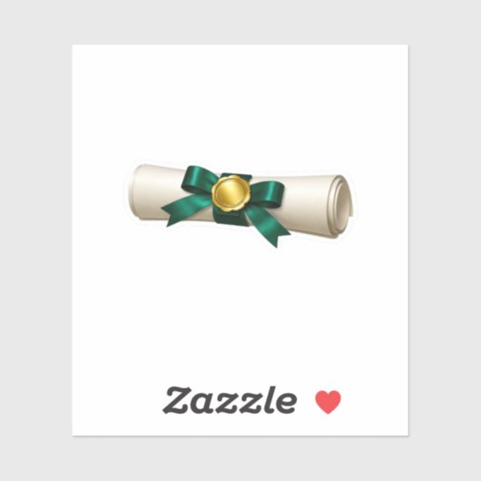 Luxe afstudeerdiploma-rolsticker Elegant A Sticker (Vel)