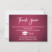Luxe Afstudeerkaart Bedankt PhD (Voorkant)