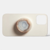 Luxe Agaat Geode Plak Minimalistische Neutrale Ste Case-Mate iPhone Case (Achterkant (horizontaal))