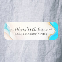 Luxe Agate Marble Holografisch Script