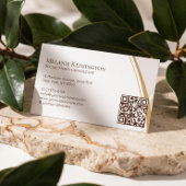 Luxe Agate Professionele Zakelijke Foto QR-code  Visitekaartje