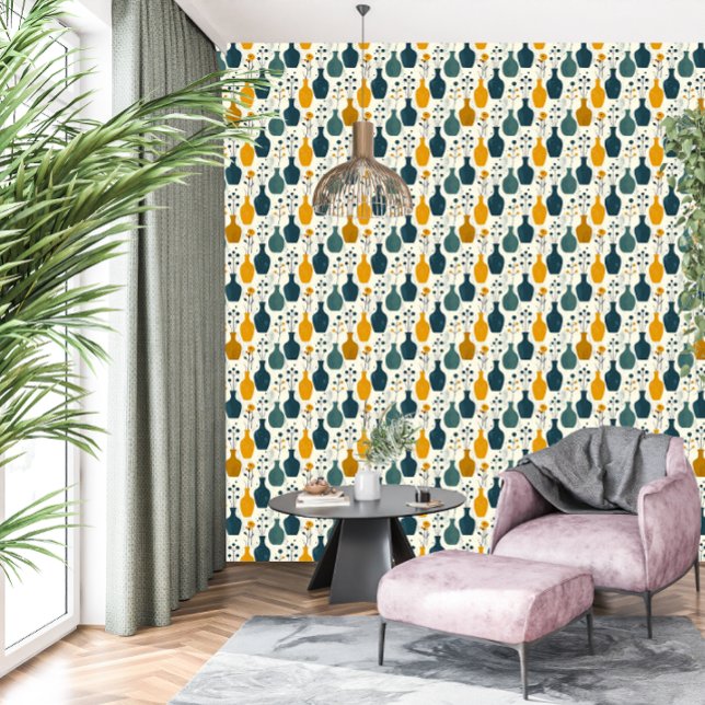 Luxe Airbnb wanddecoratie  Behang (Stand out with **Golden Petal Parlor**. Create an Instagram-worthy space to turn browsers into guest)