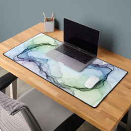 Luxe Alcohol Ink Abstracte Rooknevel Bureaumat