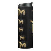 Luxe alfabetische thermische getumbler/Mok Thermosbeker (Gedraaid links)