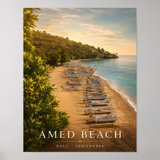 Luxe Amed Beach Bali Poster (Voorkant)