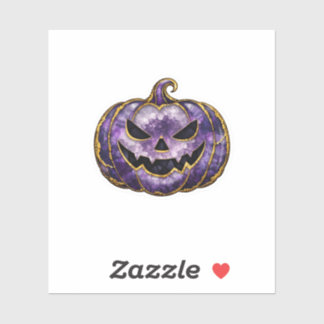 Luxe Amethyst Agate Pompoen Sticker Elegante Hal