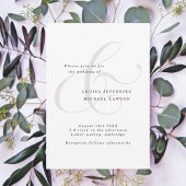 Luxe Ampersand minimalistisch zwart-wit Kaart