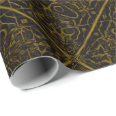 Luxe Andalusisch Goud Inpakpapier – Geometrisch (Rol Hoek)