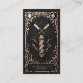 Luxe Antieke Kapsalon | Celestial Visitekaartje (Voorkant)