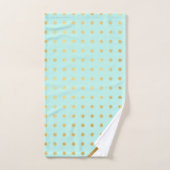 LUXE AQUA GREEN SPOT TOWEL SET BAD HANDDOEK (Handdoek)