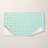 LUXE AQUA GREEN SPOT TOWEL SET BAD HANDDOEK (Handdoek)