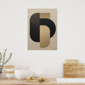 Luxe Architecturale Geometrie Nr. 03 – Japandi Kun Poster (Keuken)