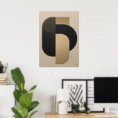Luxe Architecturale Geometrie Nr. 03 – Japandi Kun Poster (Thuiskantoor)
