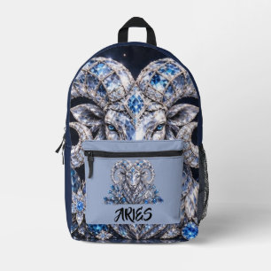 Luxe Aries Dierenriem Kristal Bedrukte Rugzak