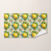 Luxe Art Deco citroenen diamanten Bad Handdoek (Handdoek)