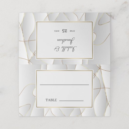 Luxe Art Deco Design Plaatskaartje (Buitenkant ongevouwen)