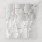 Luxe Art Deco Design Plaatskaartje (Binnenkant ongevouwen)