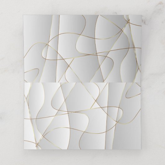 Luxe Art Deco Design Plaatskaartje (Binnenkant ongevouwen)