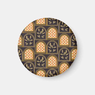 Luxe Art Deco geometrisch bloemmotief naadloos pat Magneet