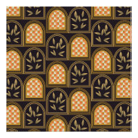 Luxe Art Deco geometrisch bloemmotief naadloos pat