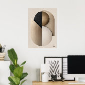 Luxe Art Deco geometrische wandkunst | Minimaal Poster (Thuiskantoor)