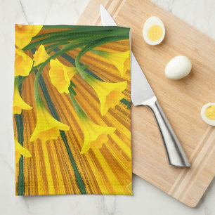 Luxe Art Deco Gouden Bruisende Lente Elegantie Theedoek